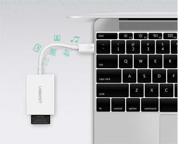 Đầu đọc thẻ USB Type-C cho thẻ nhớ TF/SD 4.0 Ugreen 40864