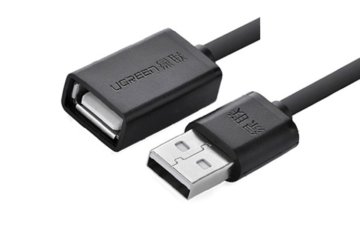 Dây USB 2.0 nối dài 3M, màu đen Ugreen (10317) US103
