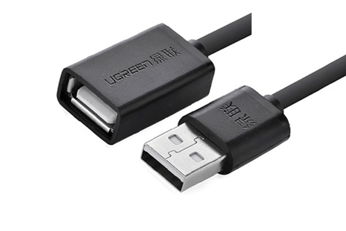 Dây USB 2.0 nối dài 5M, màu đen Ugreen (10318) US103