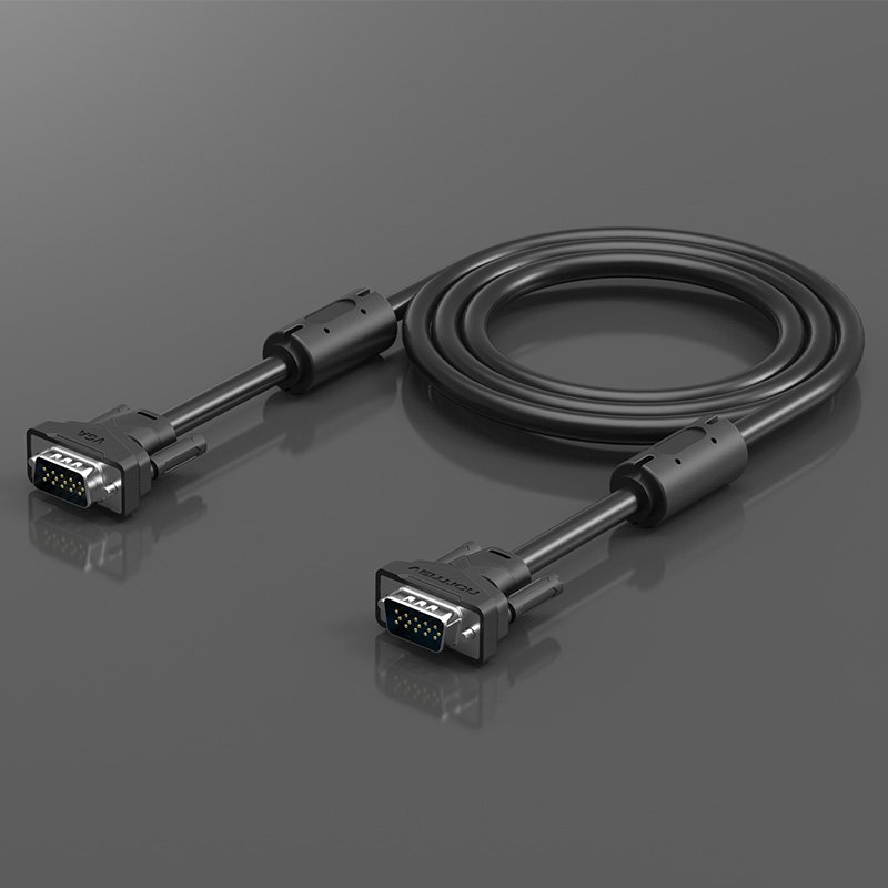 Dây VGA (3+6) tròn cao cấp dài 10mm Vention VAG-B04-B1000
