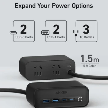 Đế sạc Anker 525 3AC2C2A 67W Đen (Black) B2C_A91C0112