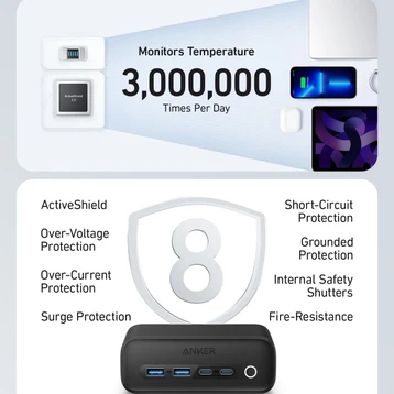 Đế sạc Anker 525 3AC2C2A 67W Đen (Black) B2C_A91C0112