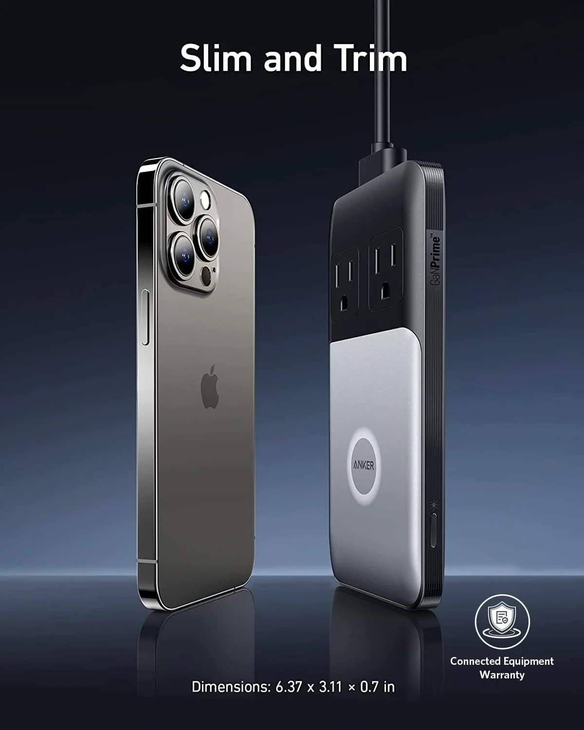 Đế sạc Anker 727 GaNPrime 100W 2AC2C2A Đen xám (Black+Gray) B2C_A91261F1