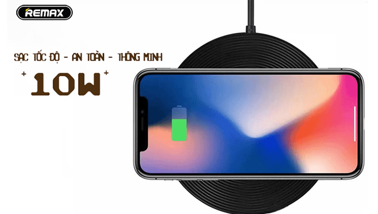 Đế sạc không dây hình đĩa nhạc cổ điển Remax RP-W9