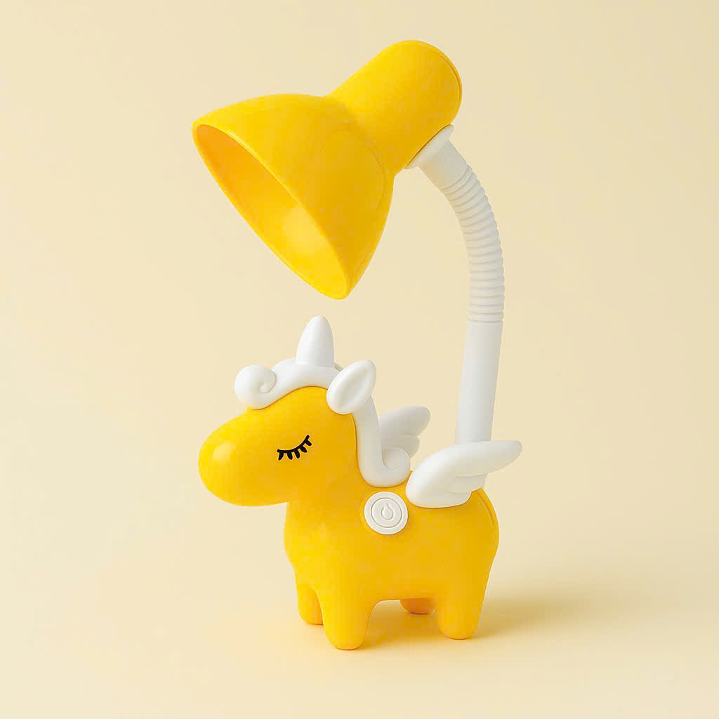 Đèn bàn bảo vệ thị lực Điện Quang ĐQ DKL16 YW B (kiểu con kỳ lân, vàng- trắng)