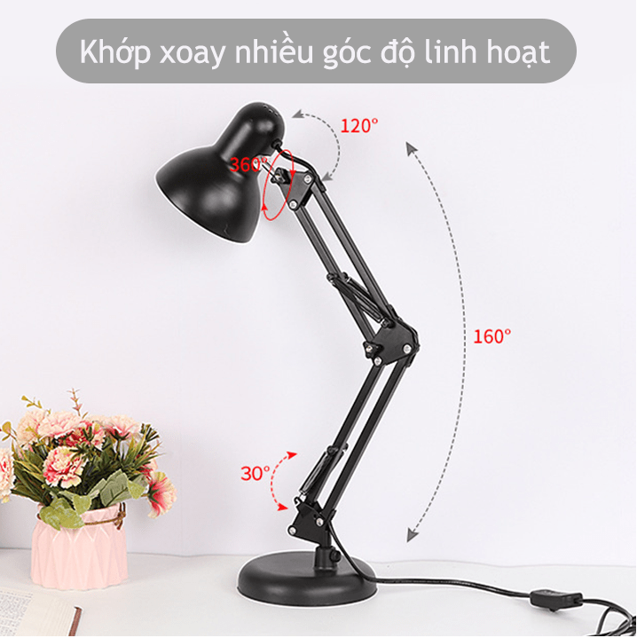 Đèn bàn chống cận Led Wright xoay 360 độ AT-1002 (811) kèm bóng đèn