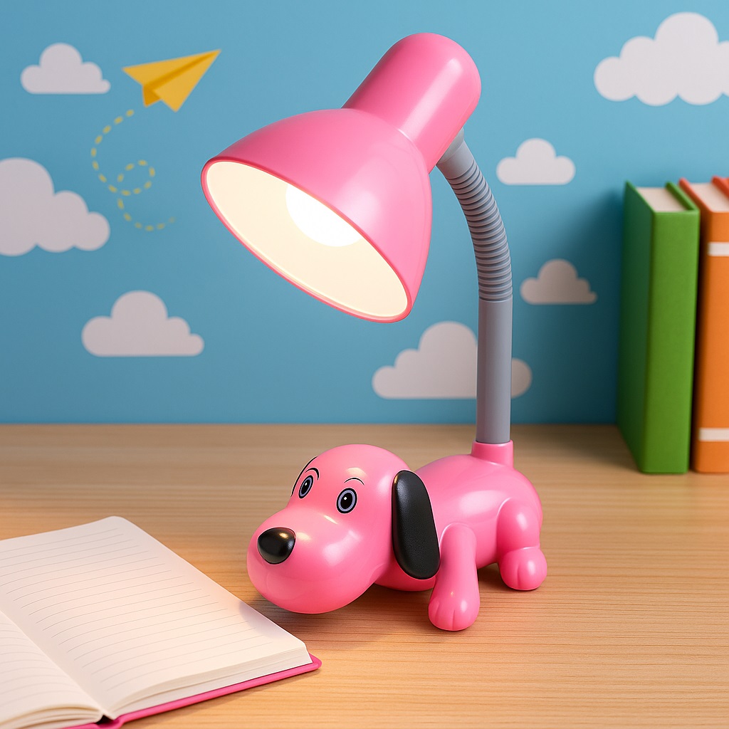 Đèn bàn Điện Quang ĐQ DKL06 B (kiểu con chó, màu hồng)