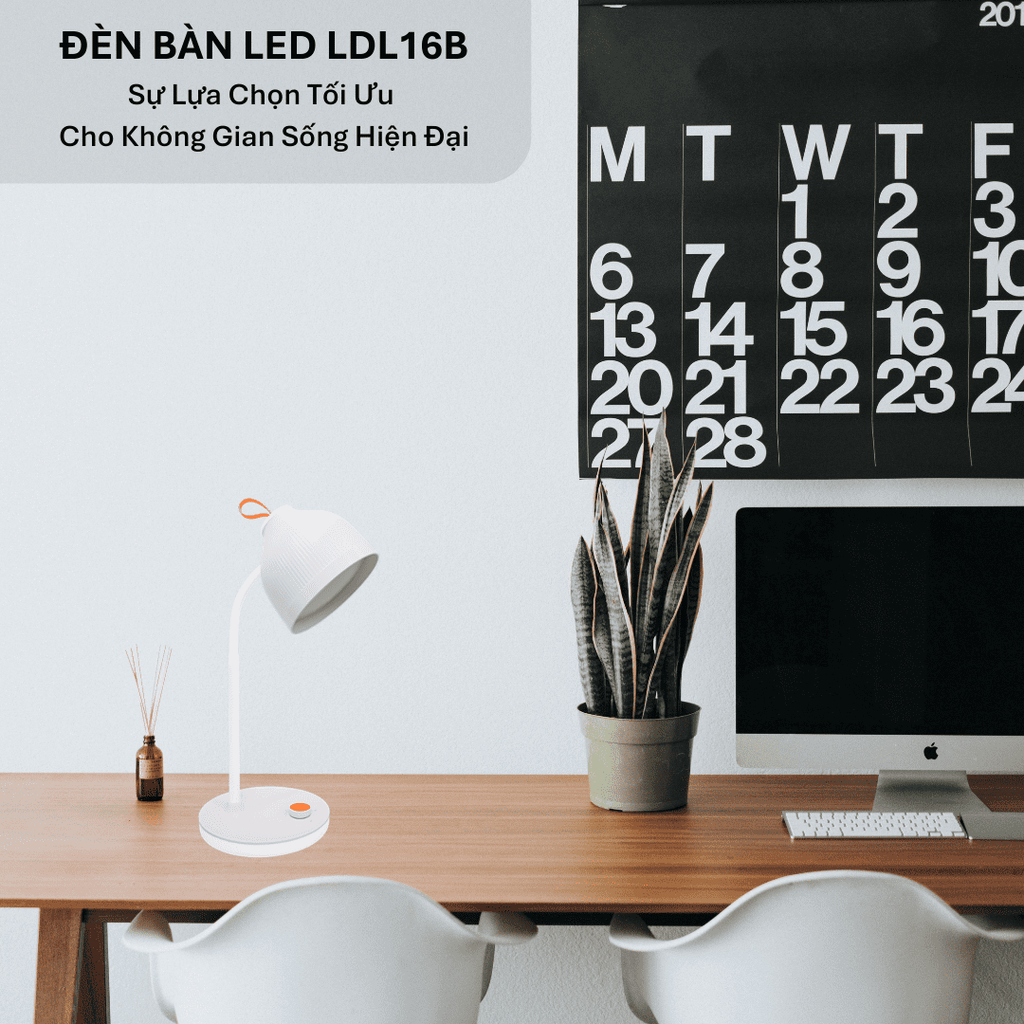 Đèn Bàn LED Điện Quang LDL16B 3 W (3W, Màu Trắng)
