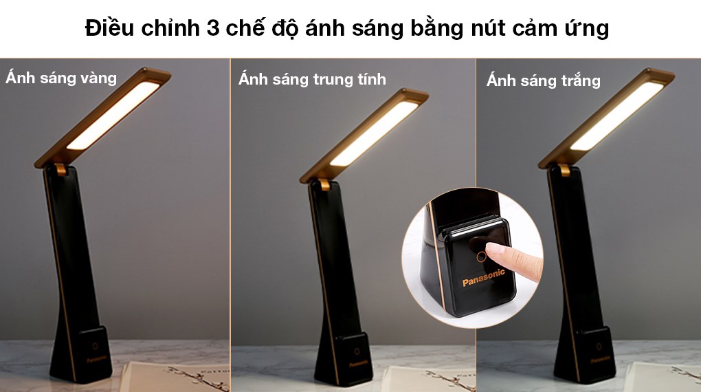 Đèn bàn Panasonic LED Desk Stand 5w HHGLT0339B88L màu đen