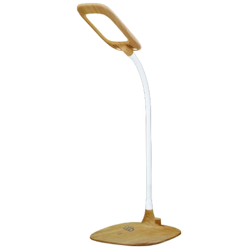 Đèn bàn sạc LED Bảo vệ thị lực Điện Quang LDL12B 6BR (Pin Lithium, 6W, màu nâu, vỏ giả gỗ)