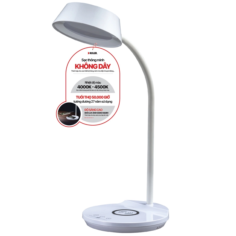 Đèn chống cận tích hợp sạc không dây Roler RL-D1112W
