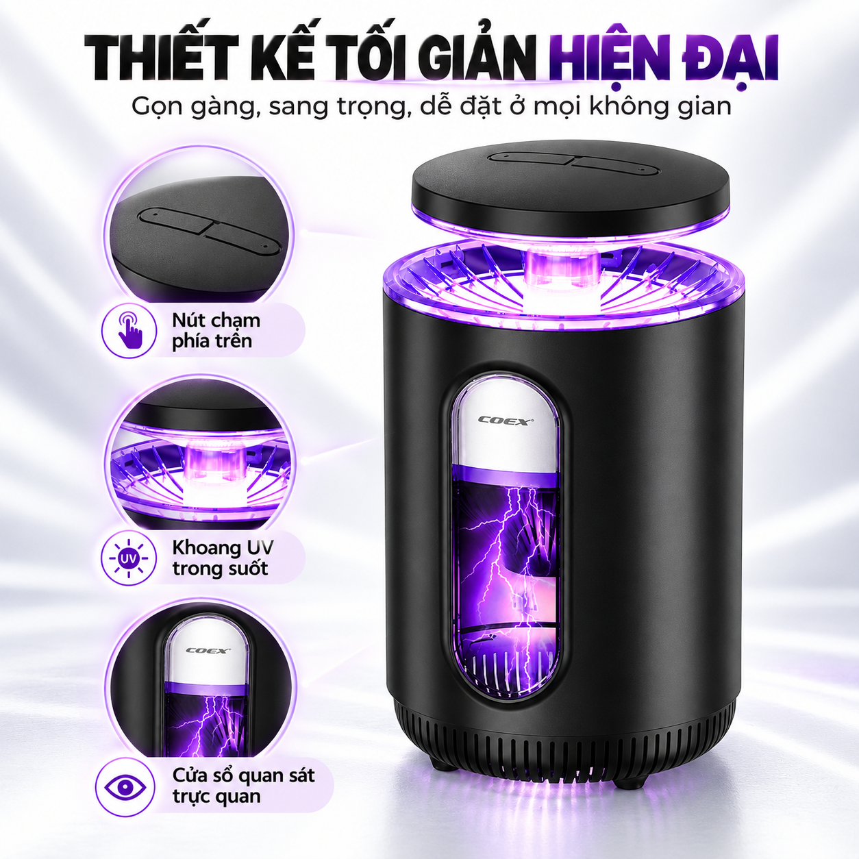 Đèn diệt muỗi thông minh COEX CMS-1003A