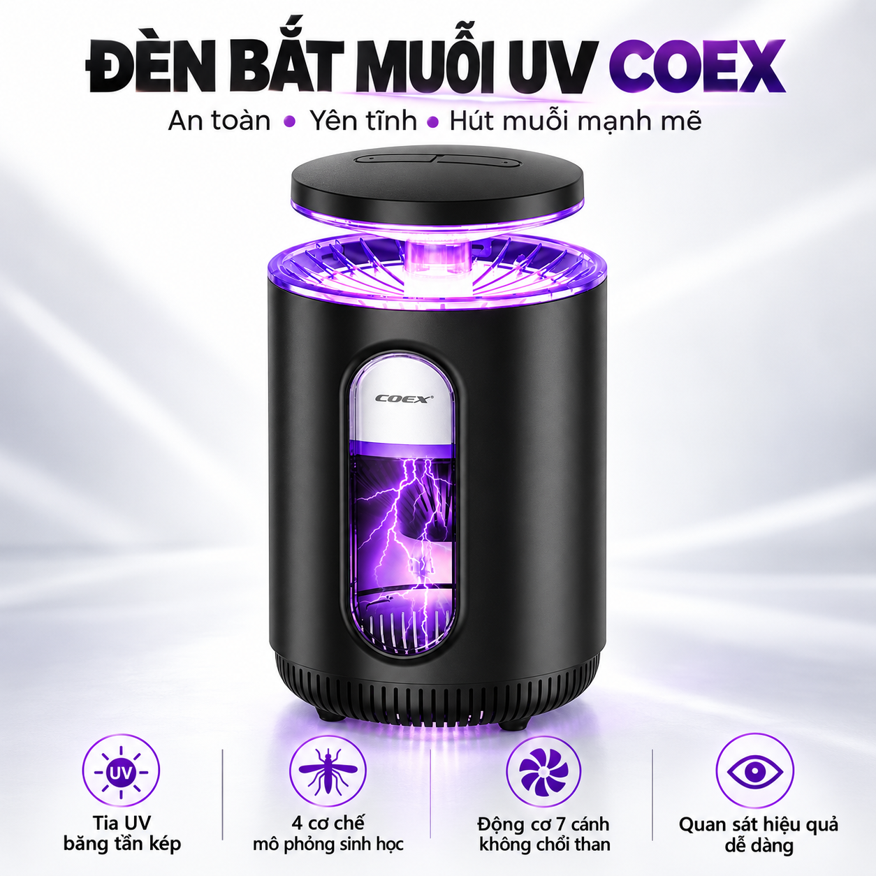 Đèn diệt muỗi thông minh COEX CMS-1003A