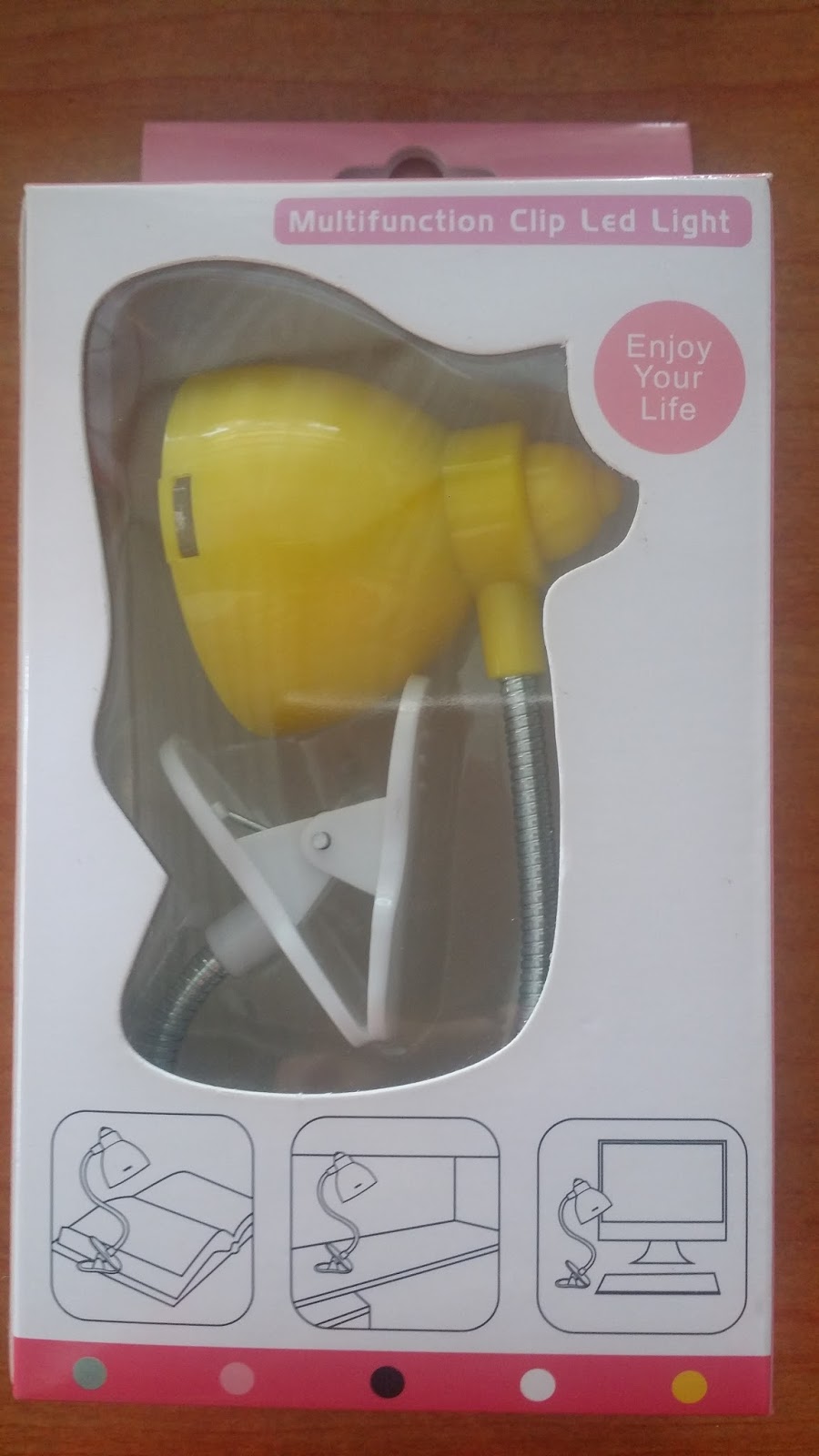 Đèn kẹp bàn JX-888 Vàng