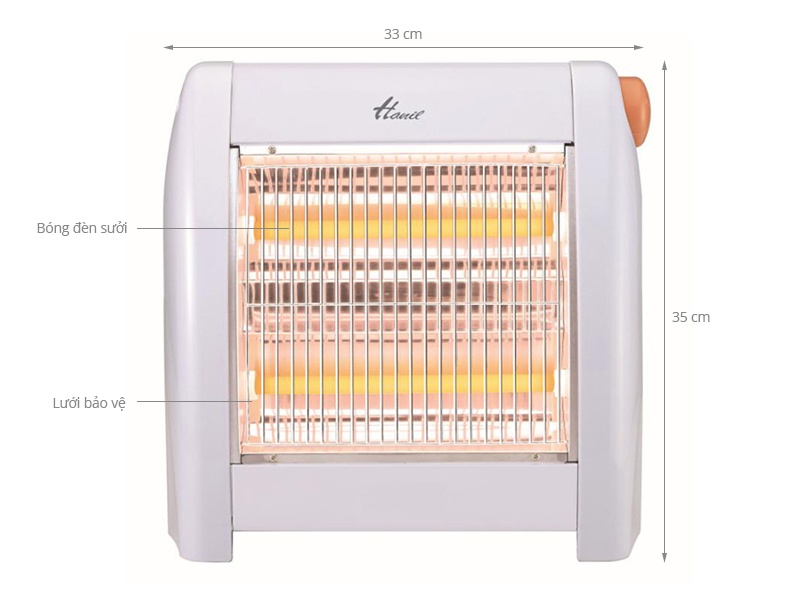 Đèn sưởi Hanil EH-809 2 bóng
