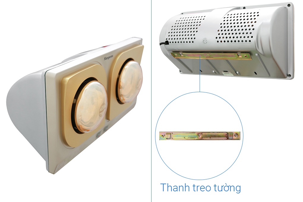 Đèn sưởi nhà tắm Kangaroo KG248, 2 bóng