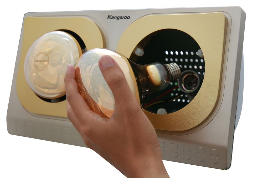 Đèn sưởi nhà tắm Kangaroo KG248, 2 bóng