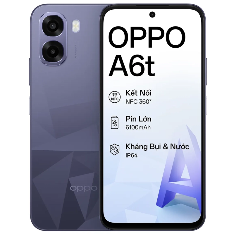 Điện thoại di động OPPO A6t 4GB + 128GB CPH2847 Tím DM