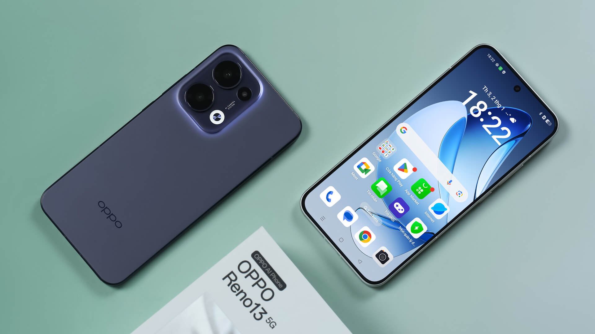 Điện thoại di động OPPO Reno13F 4G 8+256GB CPH2701 - Màu tím DM