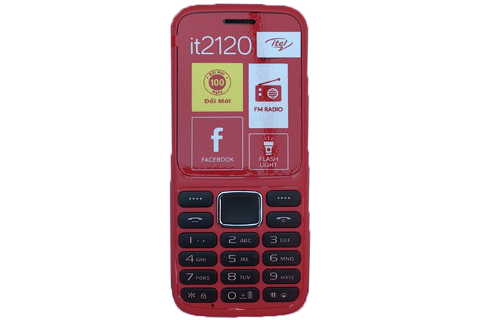Điện thoại Itel IT2120 Black Red
