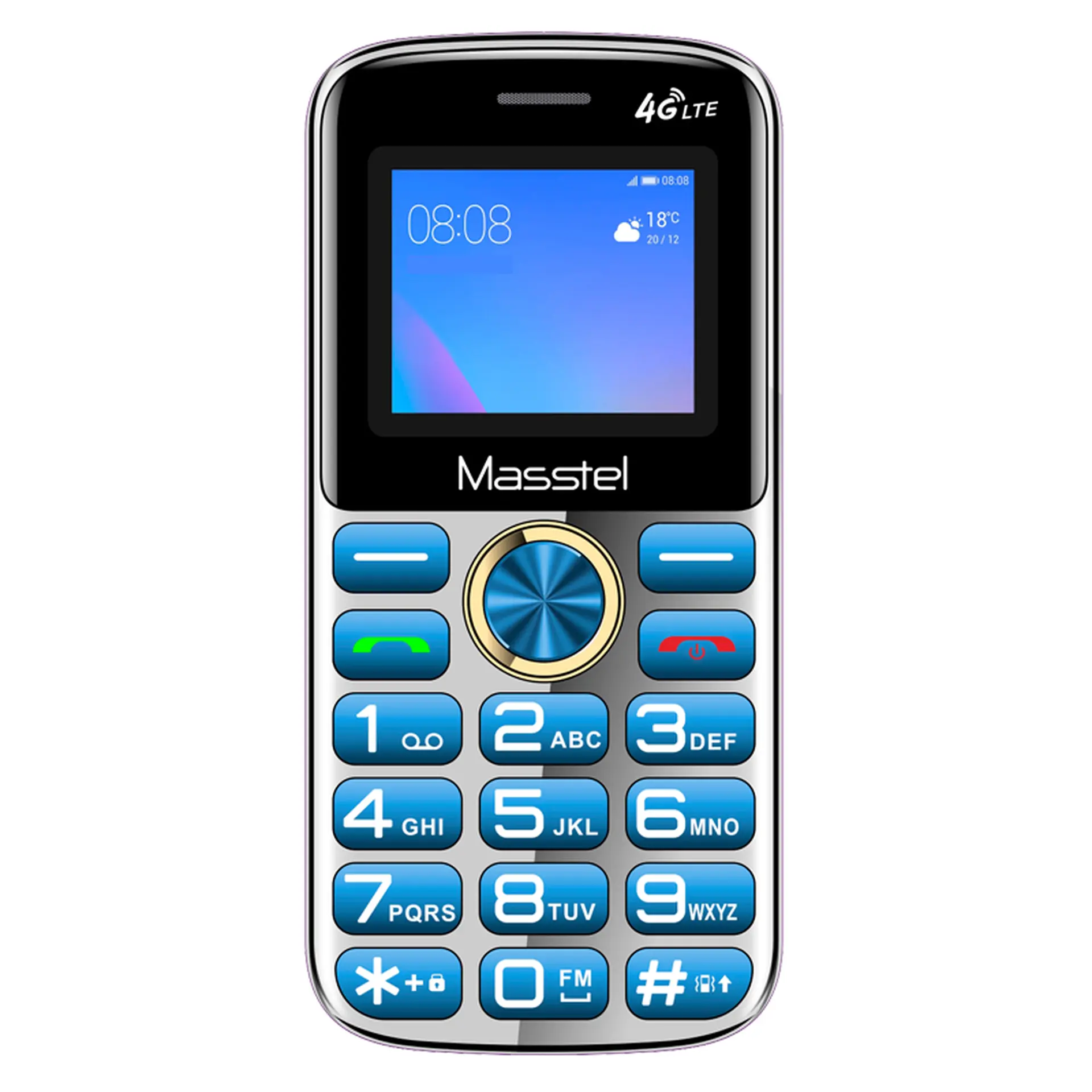 Điện thoại Masstel Fami 25 4G Xanh nhạt (Light Blue)