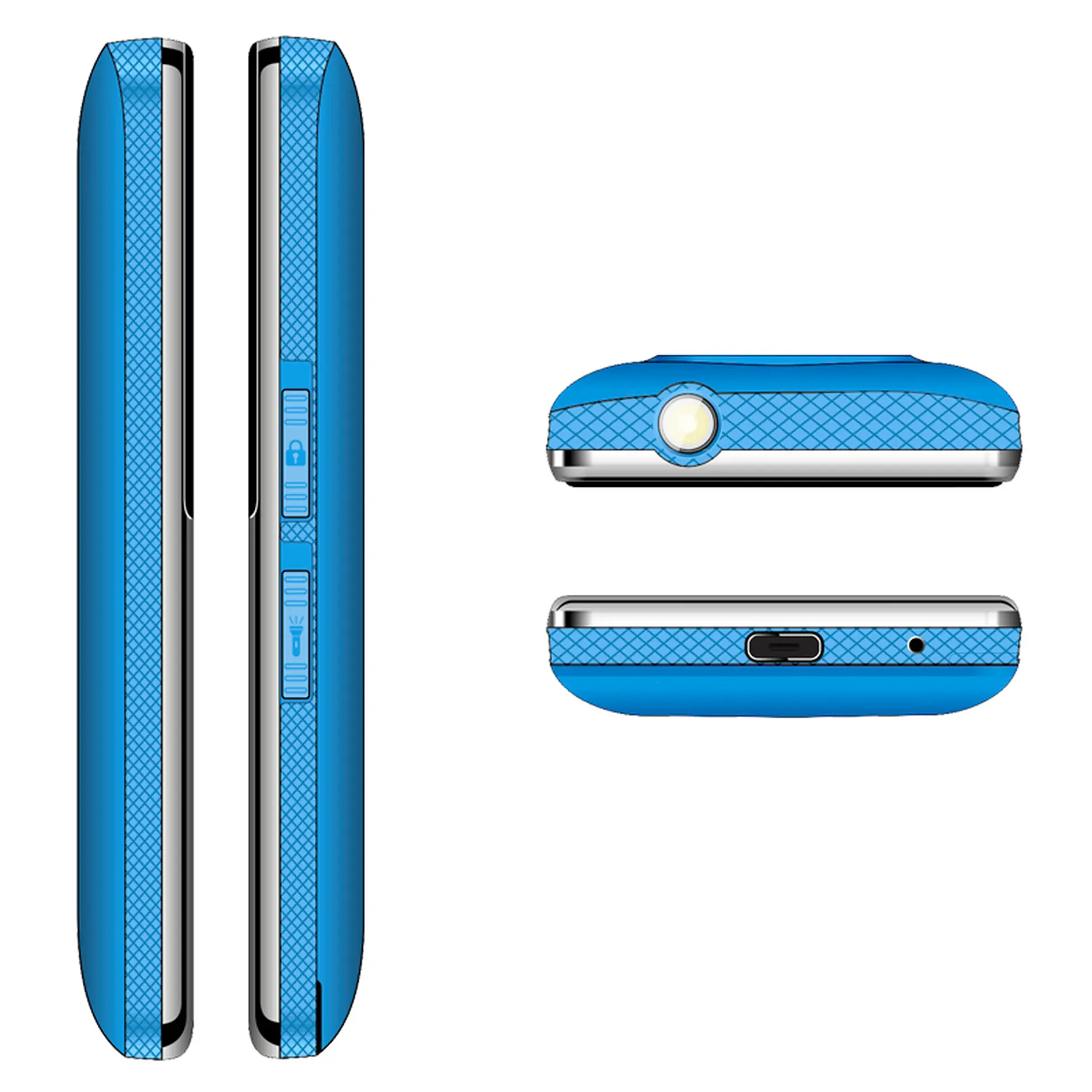 Điện thoại Masstel Fami 25 4G Xanh nhạt (Light Blue)