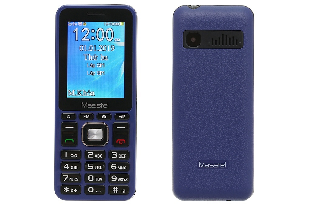 Điện thoại Masstel Izi 206 (Xanh + Đen)