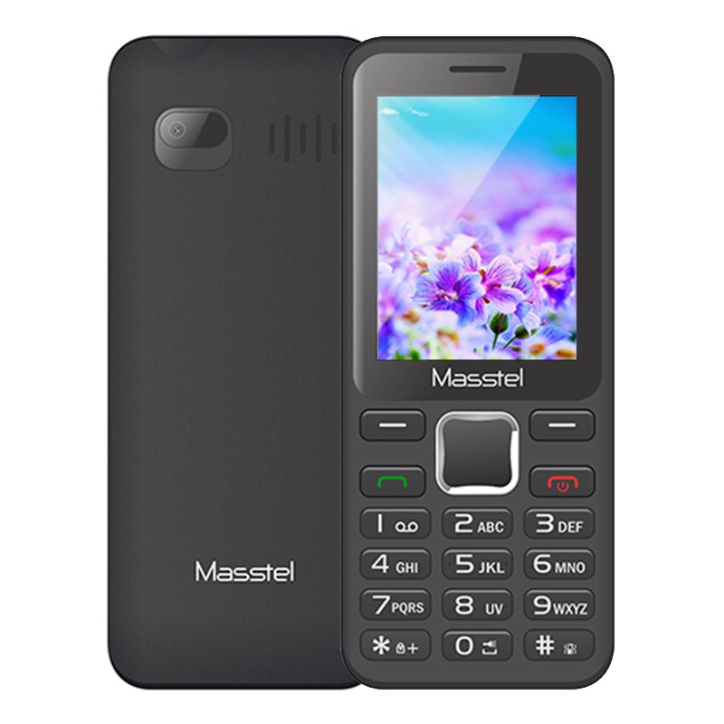 Điện thoại Masstel izi 250 màu Đen - Đỏ (Black - Red)