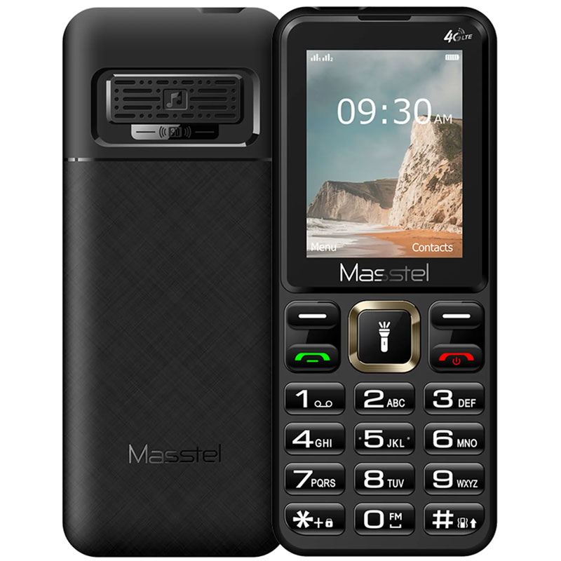 Điện thoại Masstel IZI T5 plus 4G Đen-Đỏ (Black-Red)