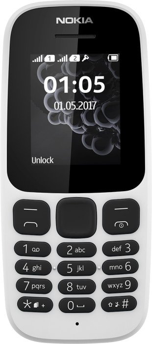 Điện thoại Nokia 105 Single sim White 2017