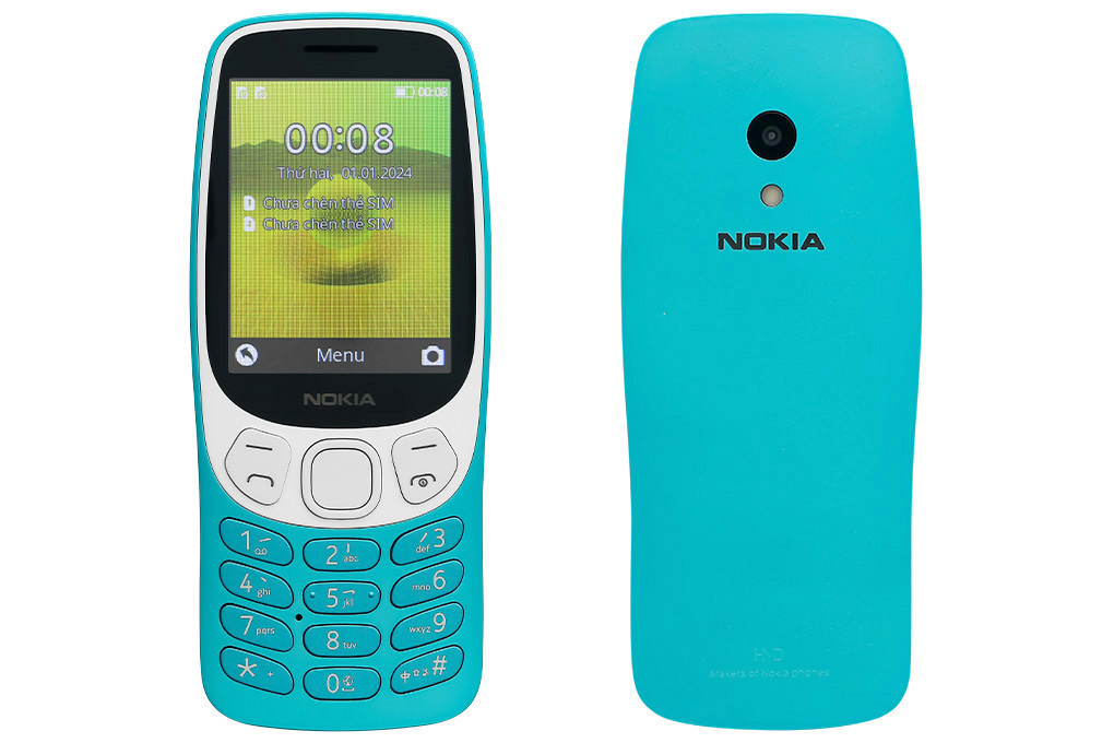 Điện thoại Nokia 3210 4G TA-1615 Xanh (Scuba Blue)