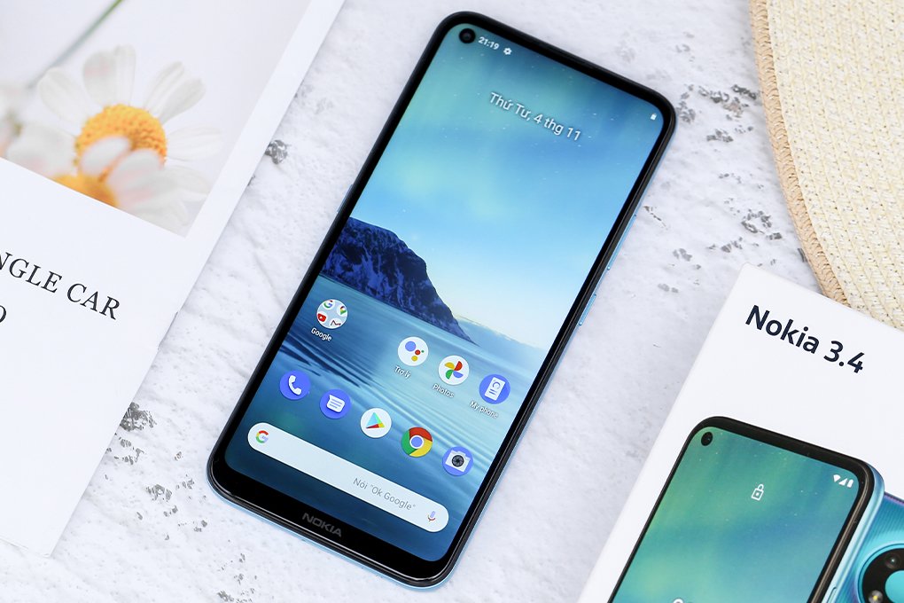 Điện thoại Nokia 3.4 TA-1288 DS 4/64 VN BLUE (DM)