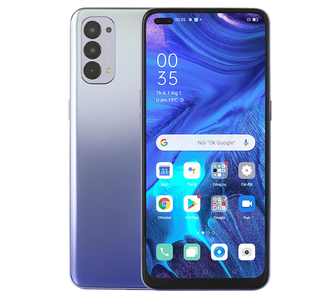 Điện thoại OPPO CPH2113 Reno 4 Tím