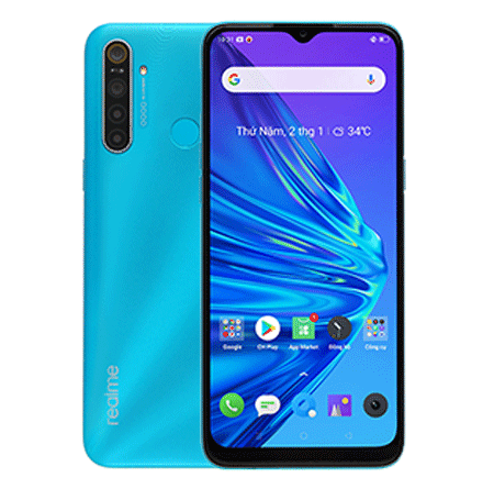 Điện Thoại Realme 5i (4+64Gb) - RMX2032 Xanh nước biển