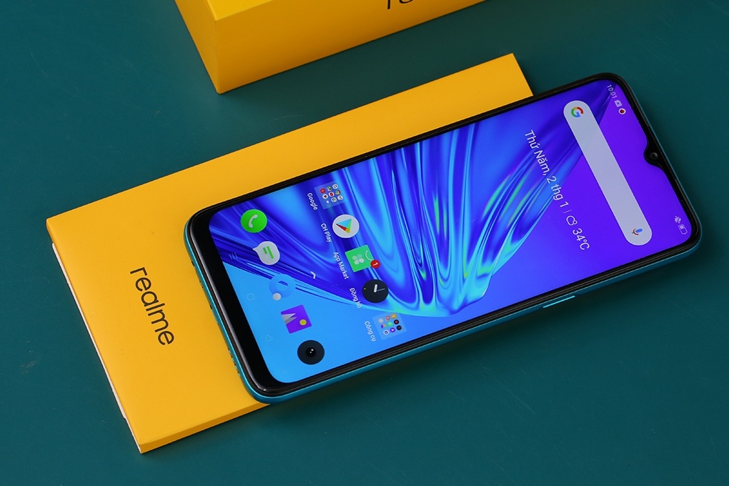Điện Thoại Realme 5i (4+64Gb) - RMX2032 Xanh nước biển