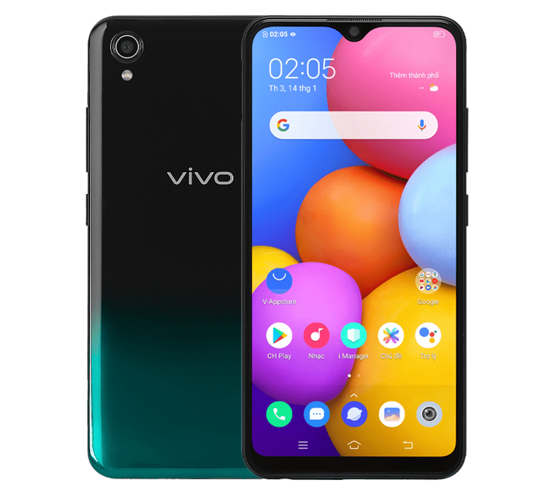 Điện thoại Vivo 2015-Y1s (2+32GB) Đen Xanh