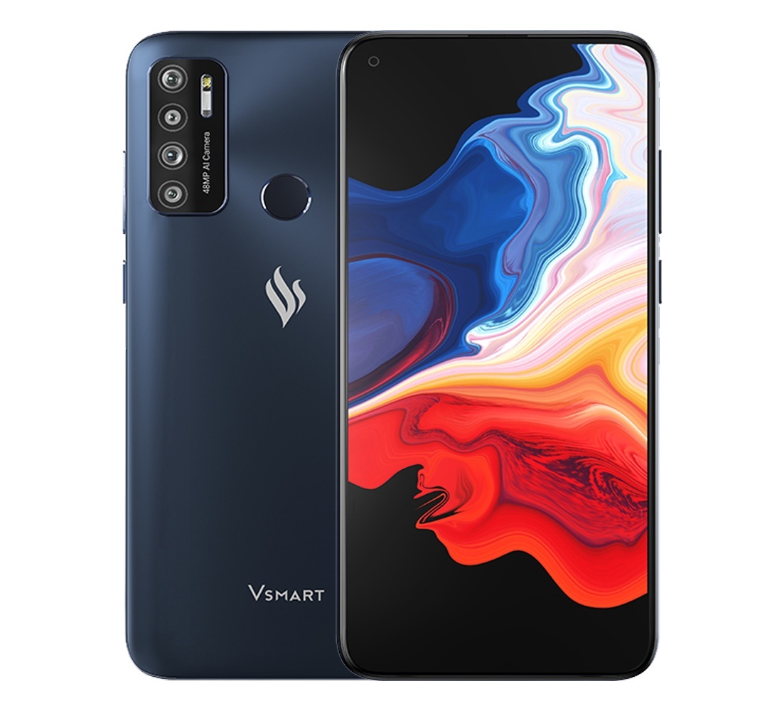 Điện thoại Vsmart Live 4 (6G+64G) Đen lam ngọc