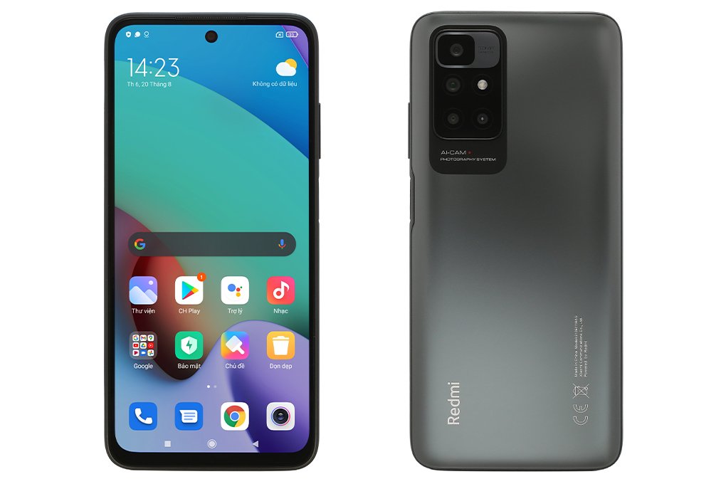 Điện thoại Xiaomi Redmi 10 (4+128) Xám