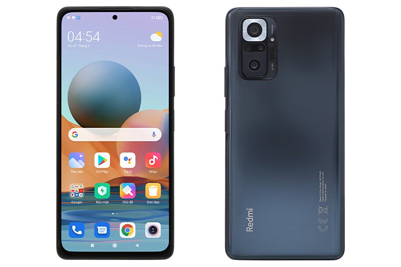 Điện thoại Xiaomi Redmi Note 10 Pro (8 + 128) Xám DM