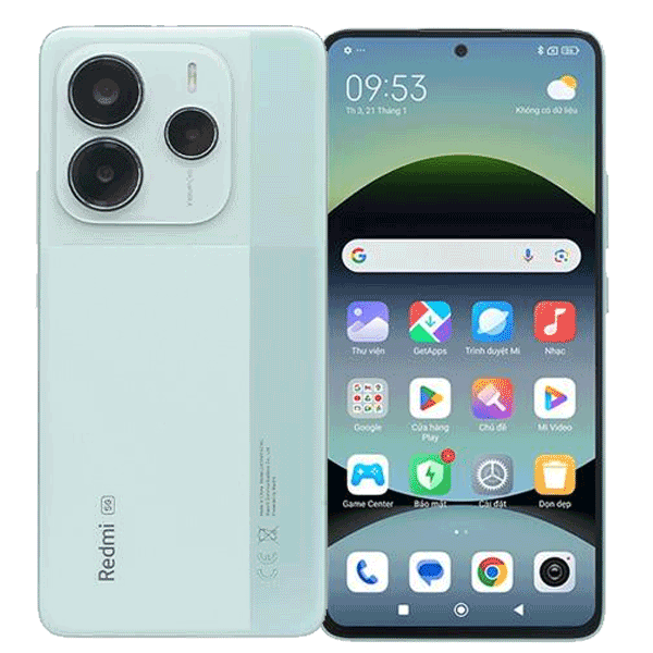 Điện thoại Xiaomi Redmi Note 14 5G (8+256GB) Xanh lá