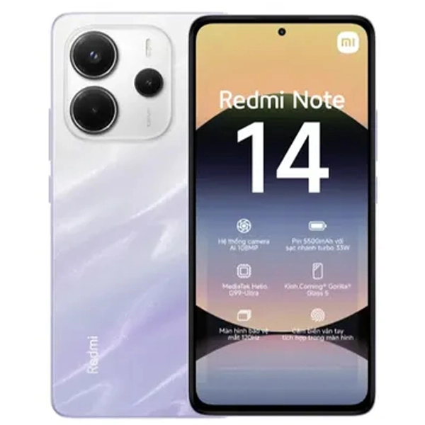 Điện thoại Xiaomi Redmi Note 14 (6+128GB) Tím