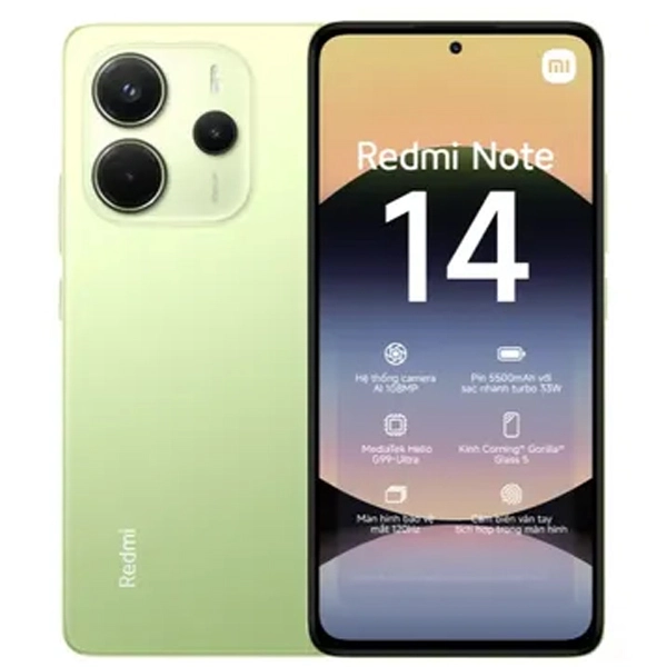 Điện thoại Xiaomi Redmi Note 14 (6+128GB) Xanh lá