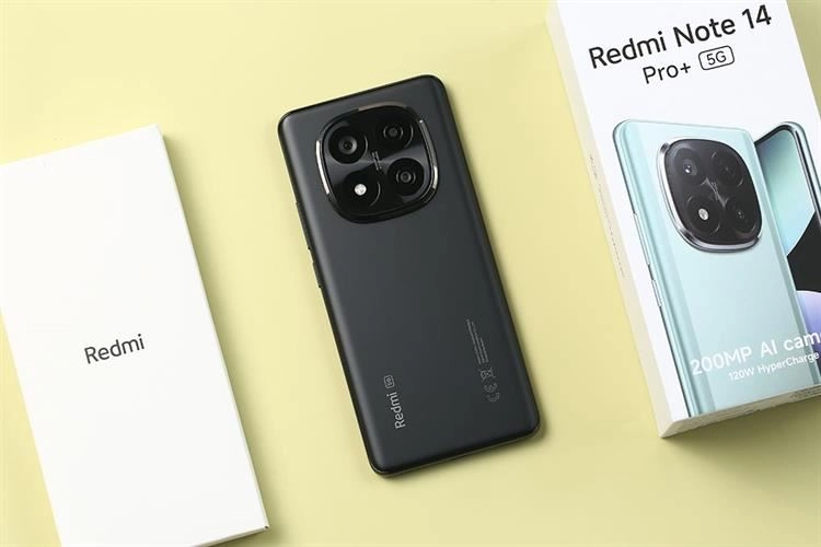 Điện thoại Xiaomi Redmi Note 14 Pro+ 5G (8+256GB) Đen