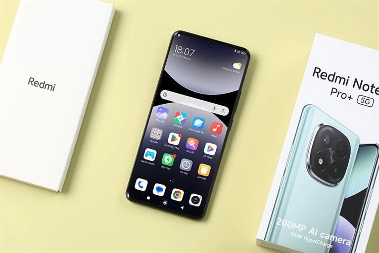 Điện thoại Xiaomi Redmi Note 14 Pro+ 5G (8+256GB) Đen