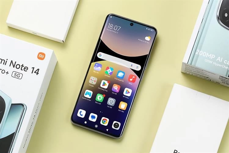 Điện thoại Xiaomi Redmi Note 14 Pro+ 5G (8+256GB) Tím