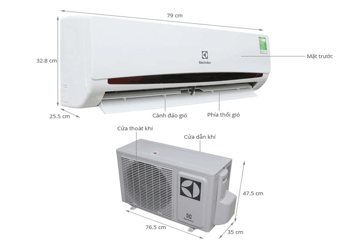 Điều hòa 1 chiều Electrolux ESM09CRF-D2 9000BTU