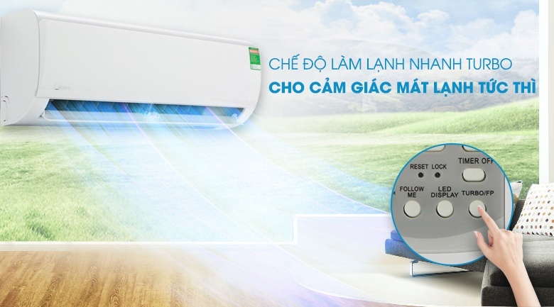 Điều hòa Midea 1 chiều Inverter 1HP-9.000BTU MSFRA-10CRDN8