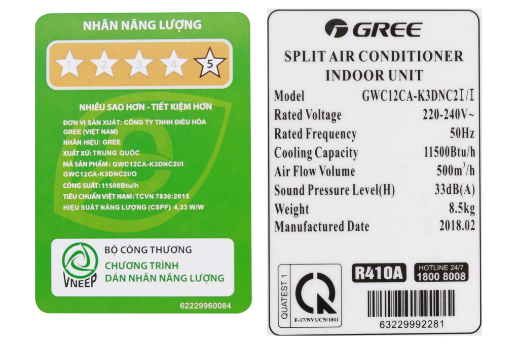 Điều hòa 1 chiều Inverter Gree GWC12AAC-K6DNA1B - 12000BTU