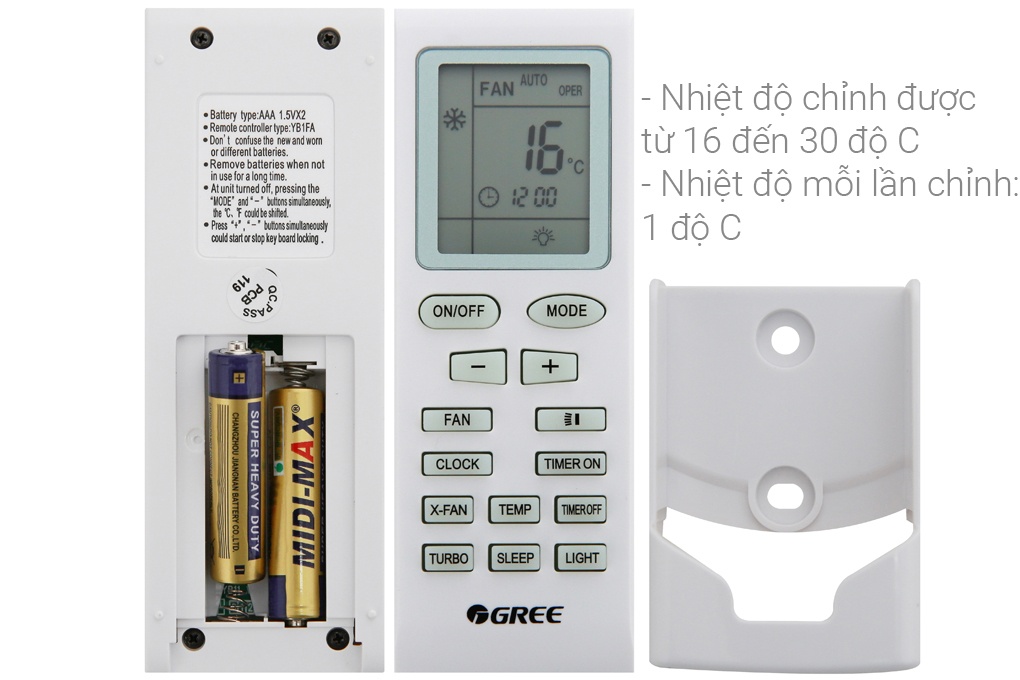 Điều hòa 1 chiều Gree GWC18ID-K3N9B2G - 18.000BTU