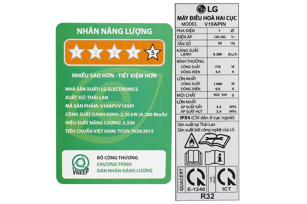 Điều hòa LG sang trọng 1 chiều Inverter 1.5HP-12.000BTU V13API